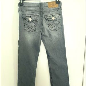 Boys gray denim true religion jeans size 10